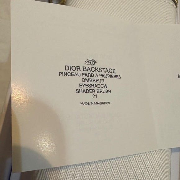 Dior Makeup Brush Set With White Leather Case Gold Logo New - Picture 10 of 10